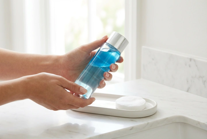 Struccaggio degli occhi con uno struccante bifasico: un metodo per il trucco waterproof