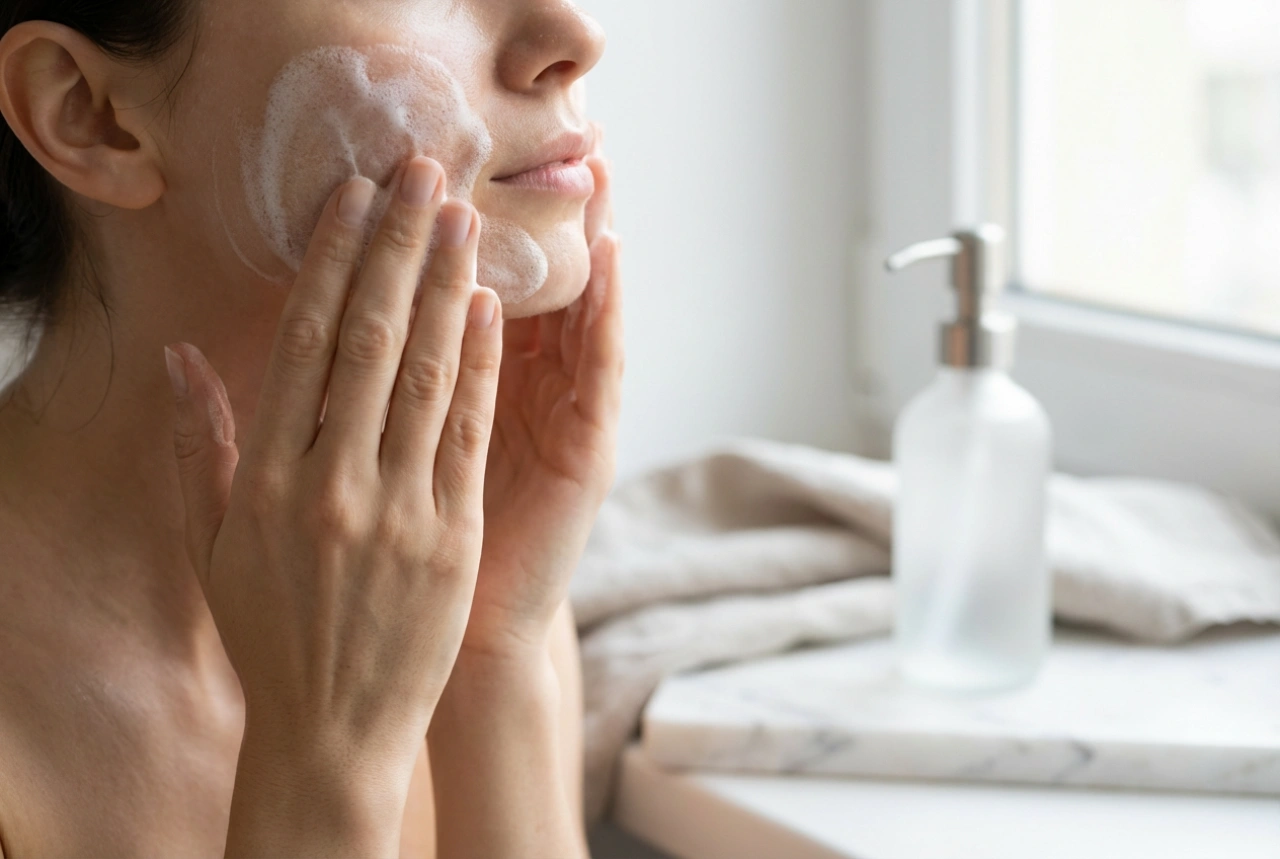 Gel detergente viso: schiuma, massaggio e risciacquo ottimali