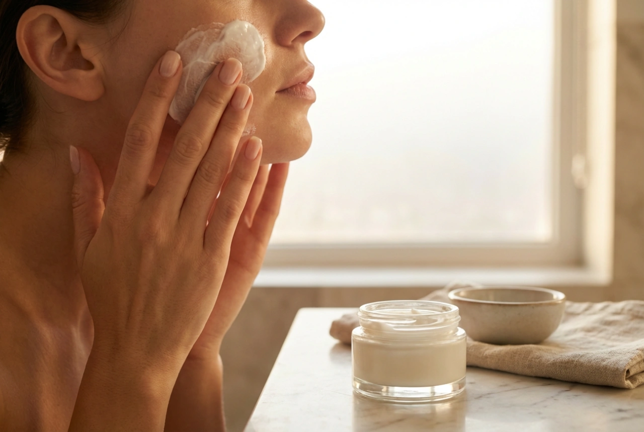 Maschera viso notte: preparazione della pelle e applicazione