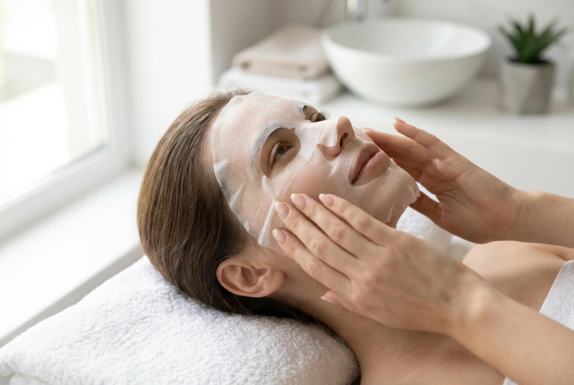 Maschere in tessuto: semplici trucchi per una migliore aderenza e un'azione uniforme