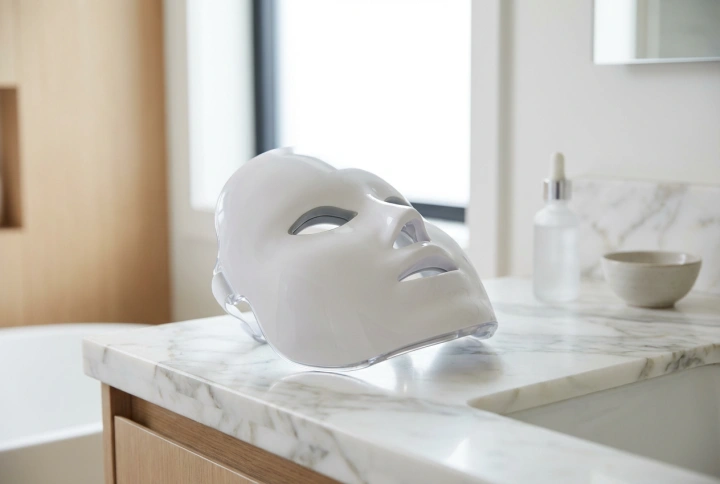 Maschera viso a LED: uso sicuro e programma per le sessioni a casa