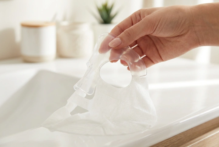 Maschera in silicone per il viso: come usare la copertura per potenziare l'effetto della maschera in tessuto