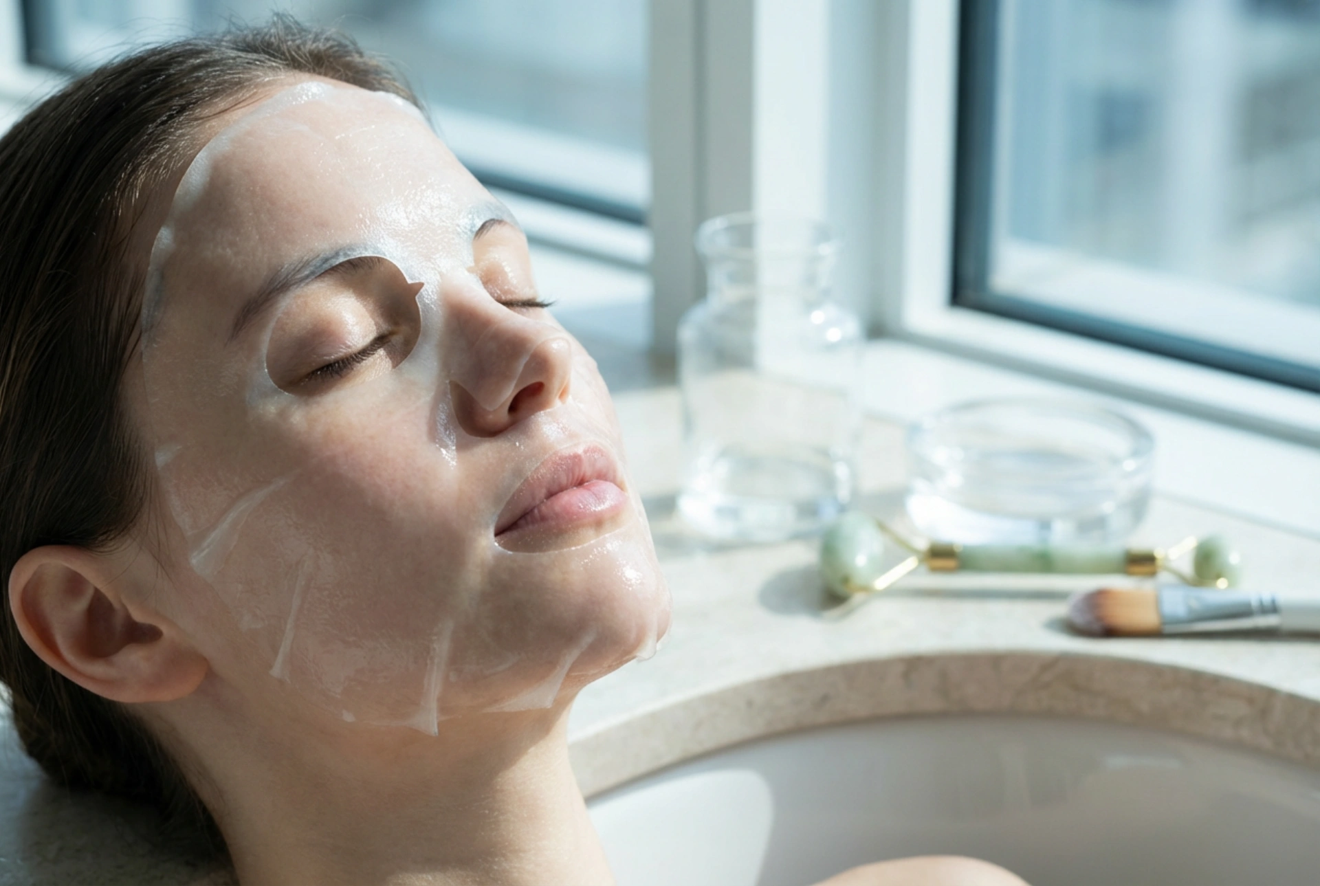 Maschera viso in idrogel: sollievo rinfrescante e corretta applicazione