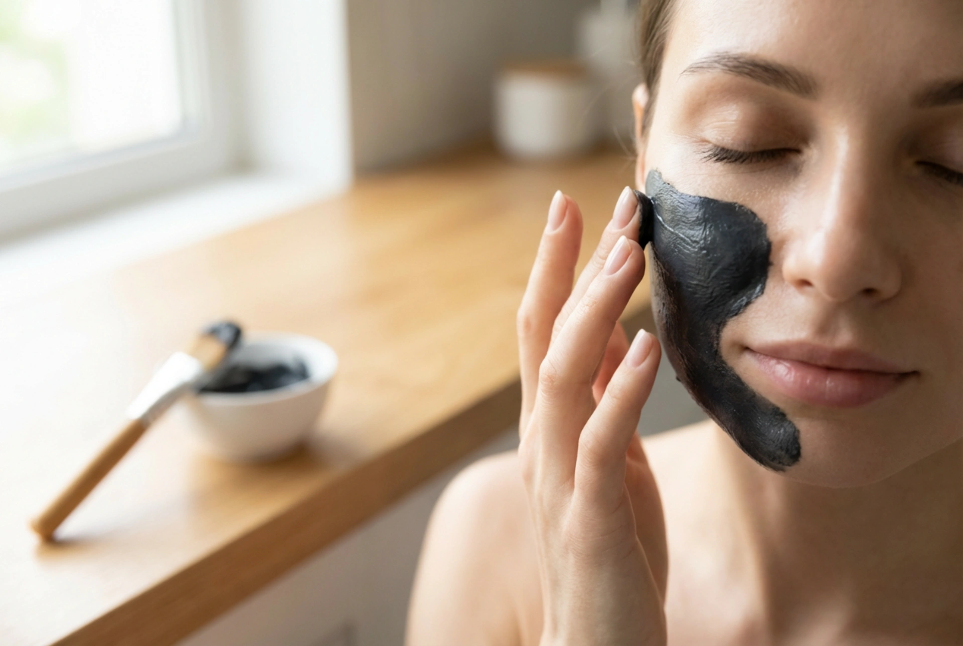 Maschera al carbone attivo: purificazione dei pori passo dopo passo