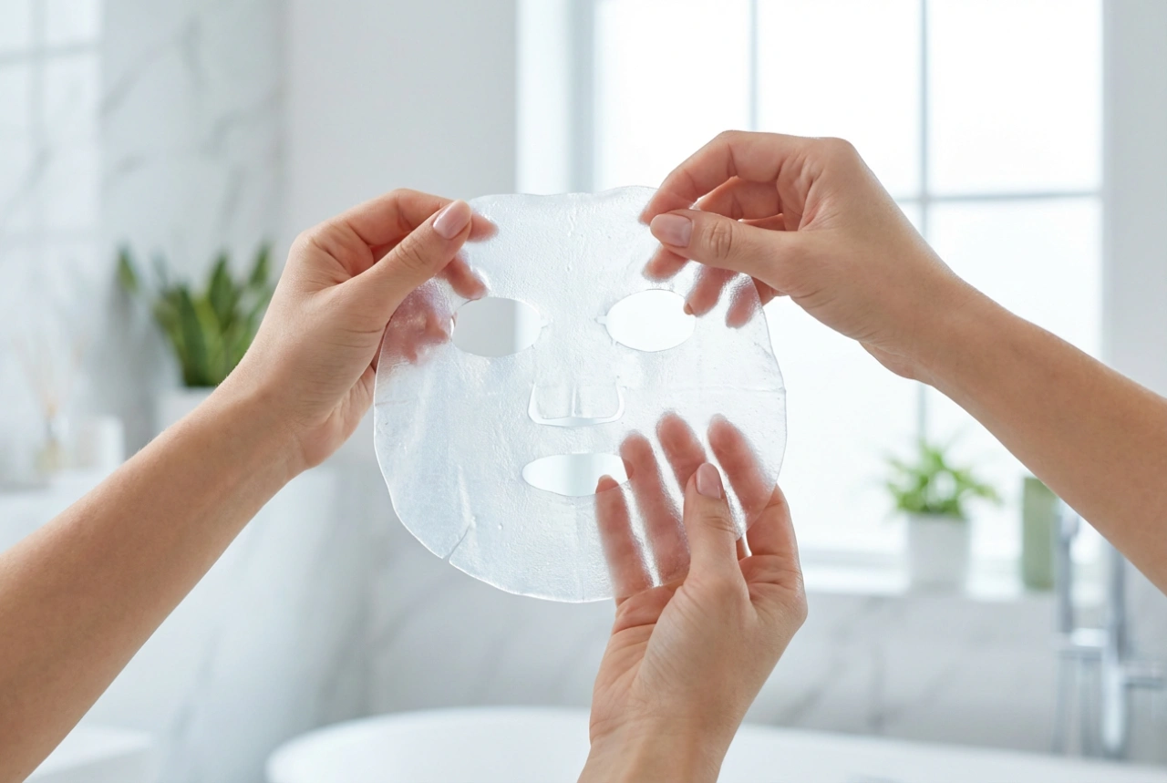 Maschera viso in idrogel: freschezza, applicazione e rimozione
