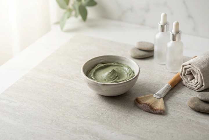 Maschera all'argilla verde: preparazione della pelle e applicazione