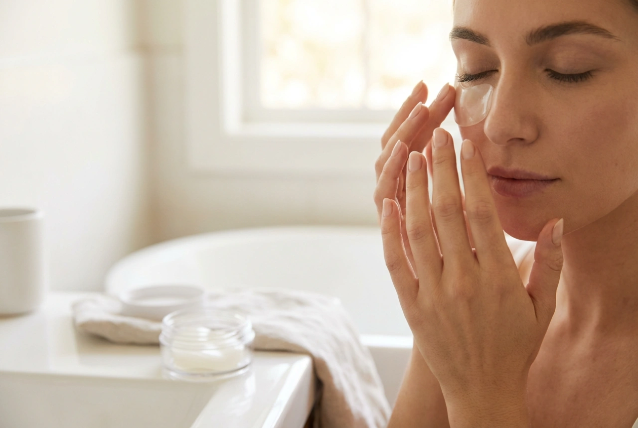 Maschera contorno occhi: refrigerazione, applicazione e tempo di posa