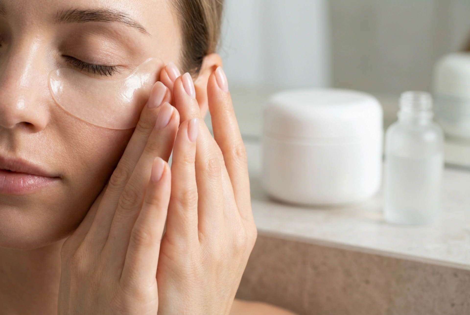 Maschera per il contorno occhi al collagene: applicazione corretta e tempi di posa