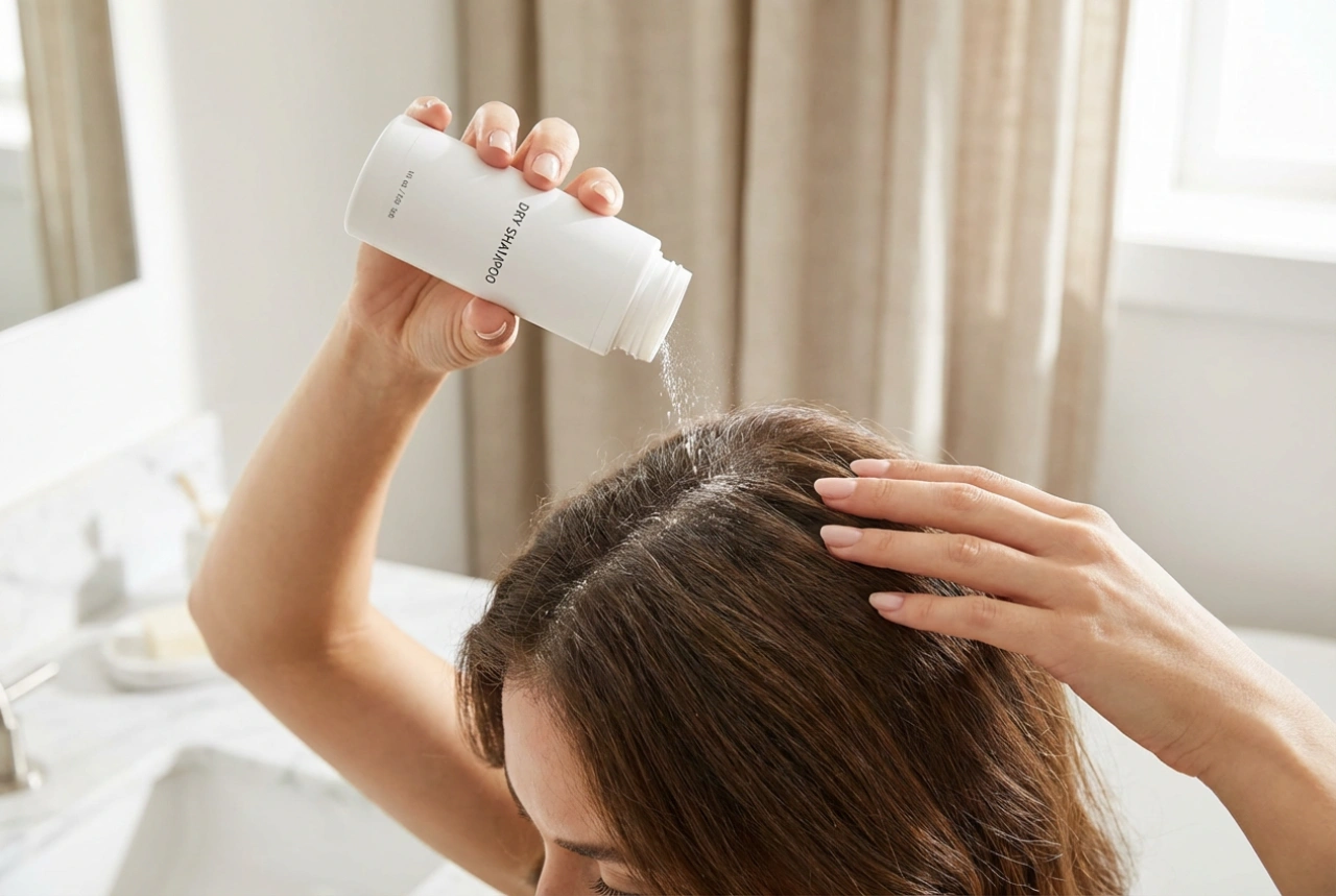 Shampoo secco in polvere: rinfrescata rapida e come evitare i residui bianchi