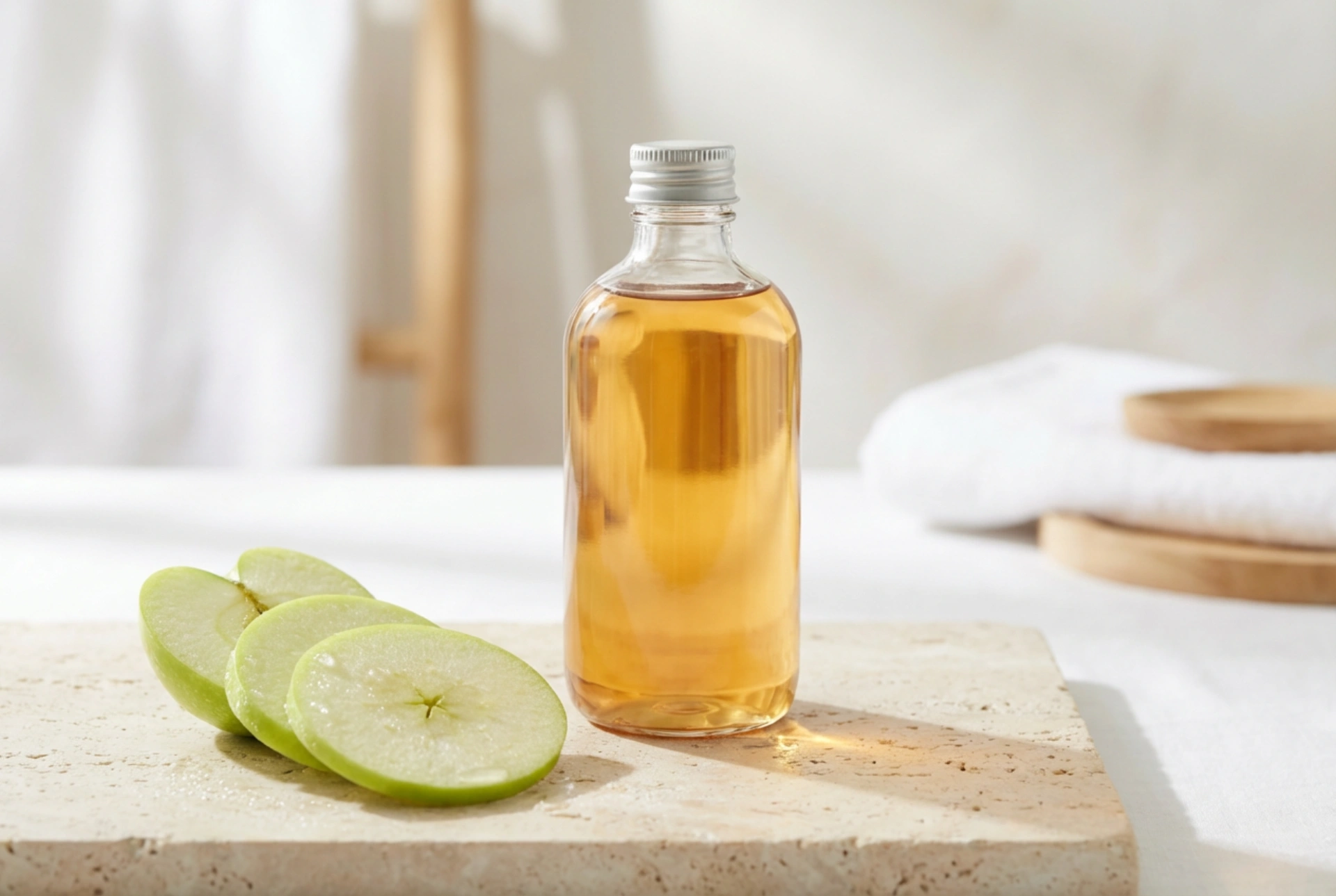 Shampoo all'aceto di mele: purificazione, sigillatura delle cuticole, lucentezza