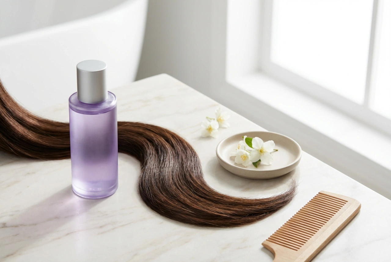 Shampoo viola sui capelli castani: quando ha senso e come usarlo