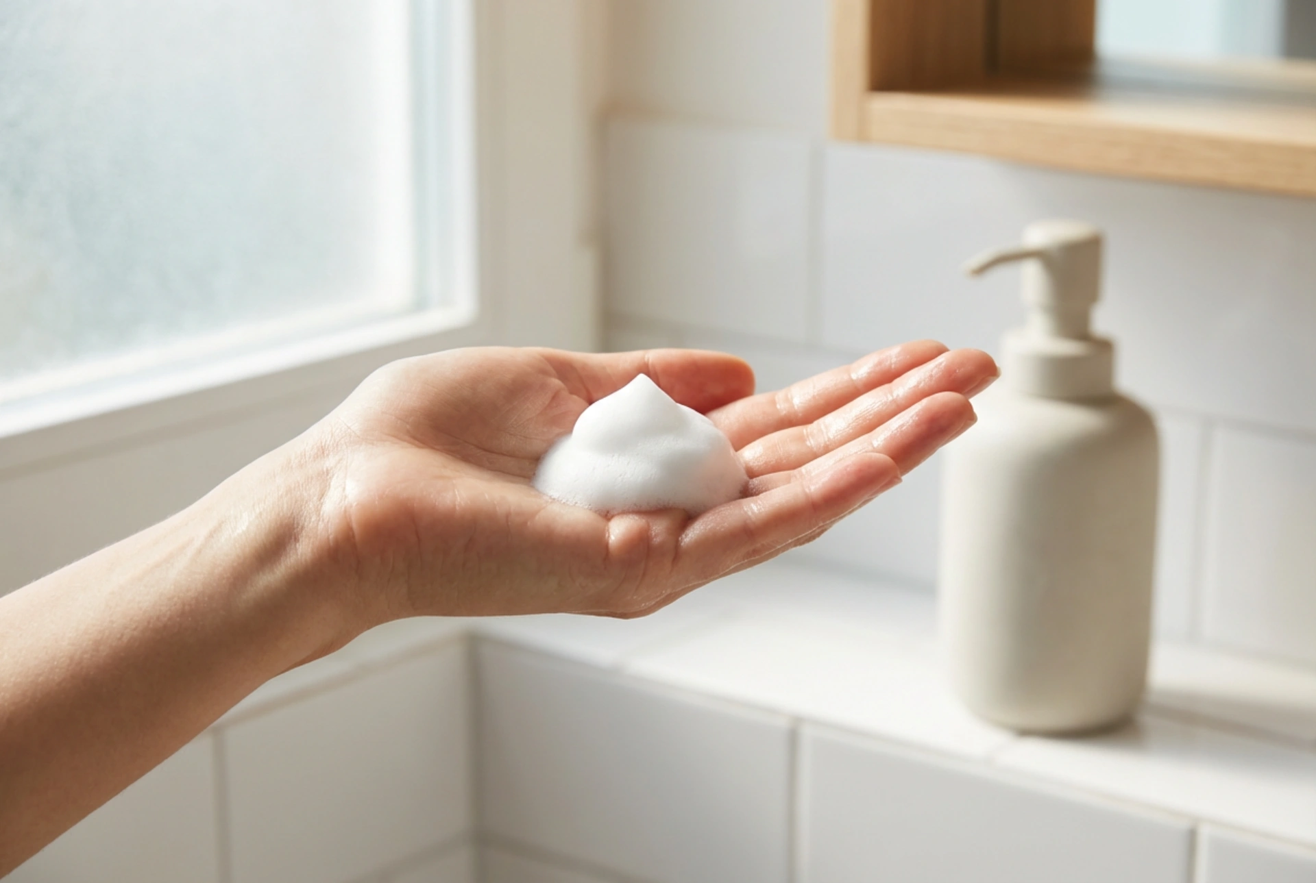 Schiuma detergente: il metodo leggero per una pelle pulita passo dopo passo