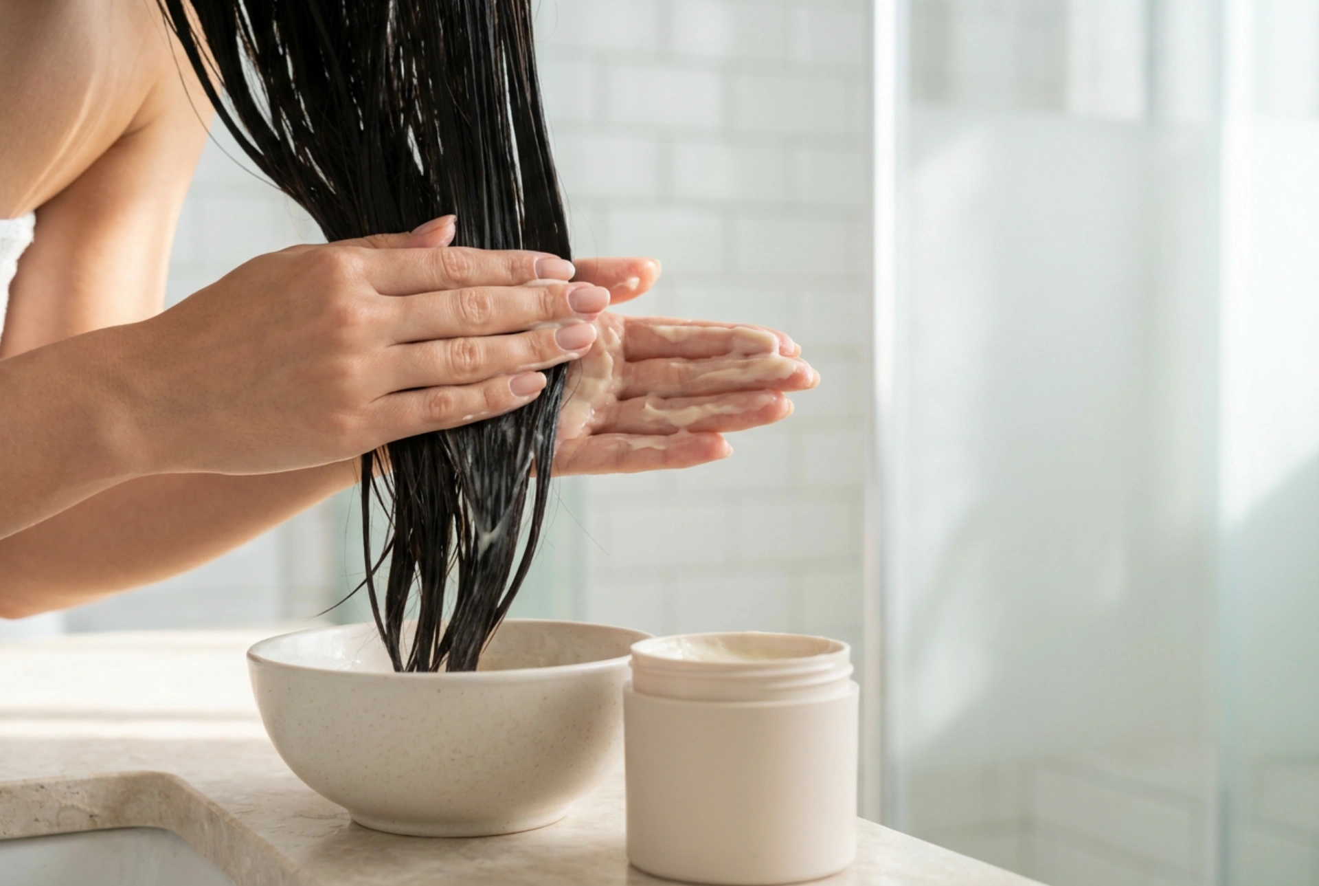 Maschera per capelli a casa: preparazione delle ciocche, applicazione, risciacquo