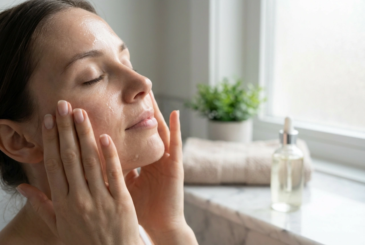 Olio detergente per la rimozione del trucco: massaggio, emulsione e risciacquo