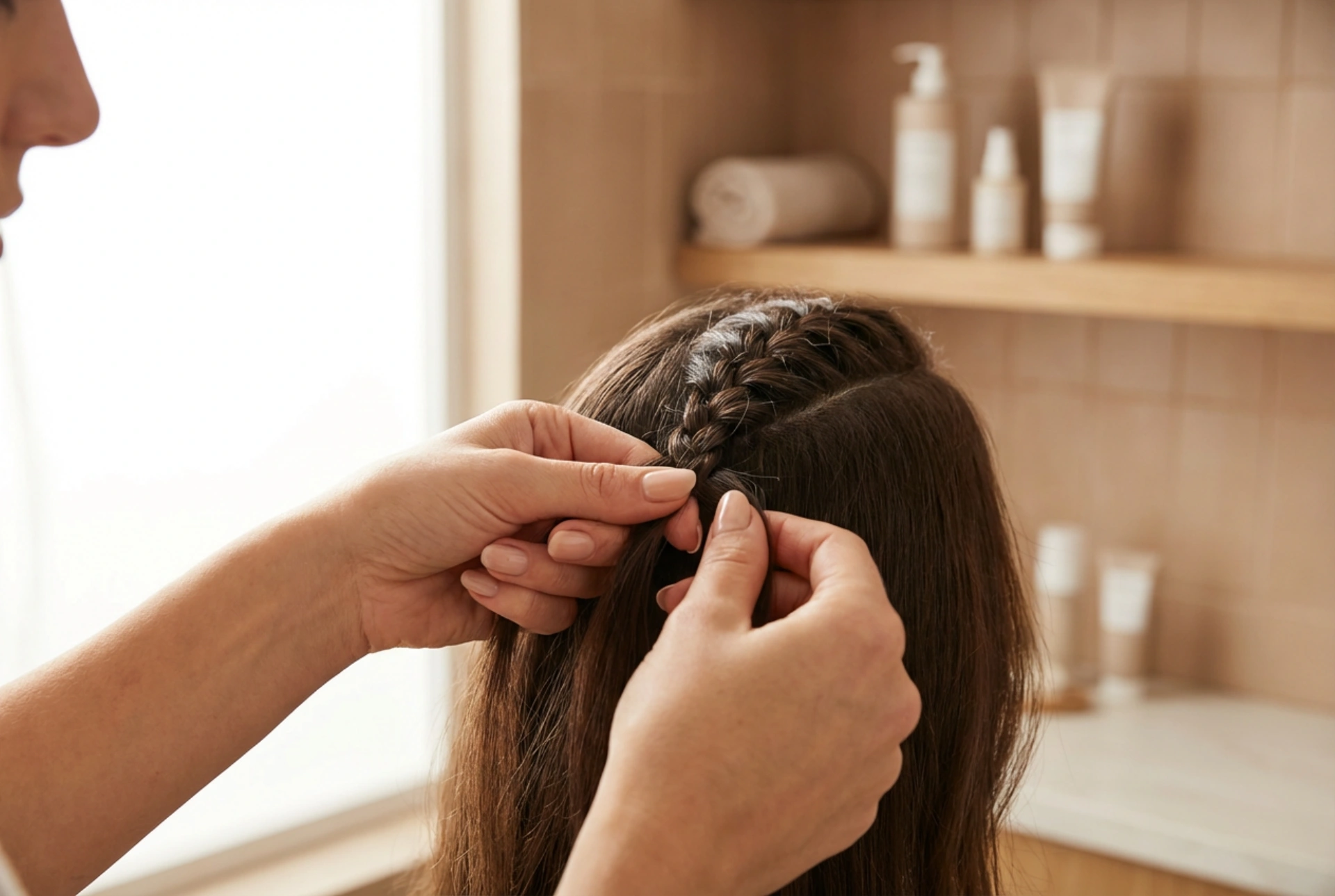 Piccole trecce, grande effetto: acconciatura con treccine passo dopo passo