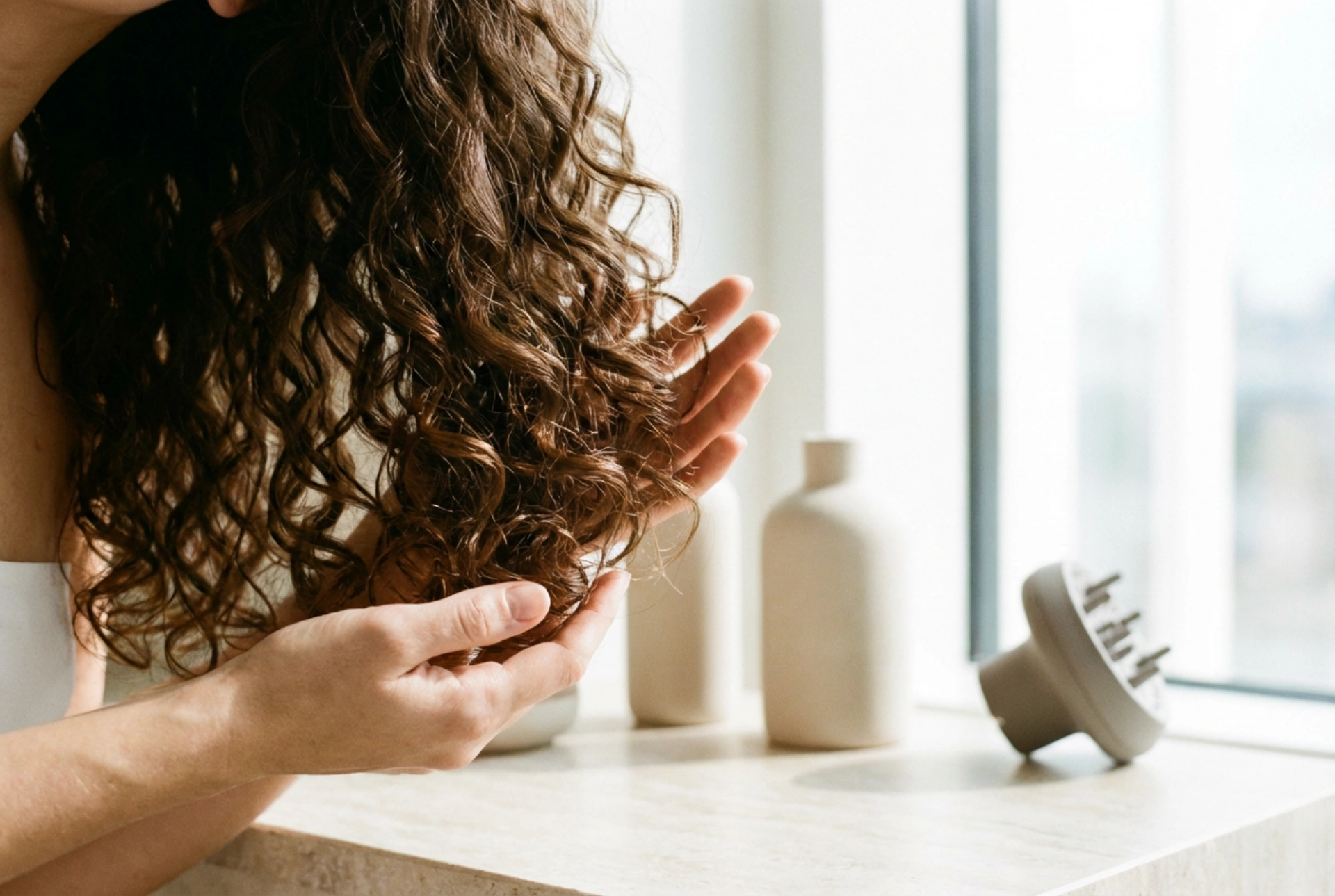 Styling per capelli ricci senza effetto crespo: tecniche, prodotti, asciugatura