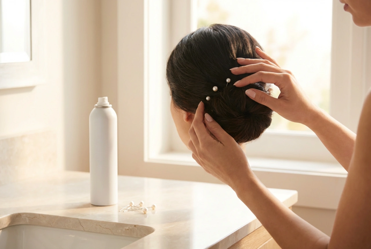 Acconciatura: lo chignon da matrimonio passo dopo passo, fissaggio e accessori