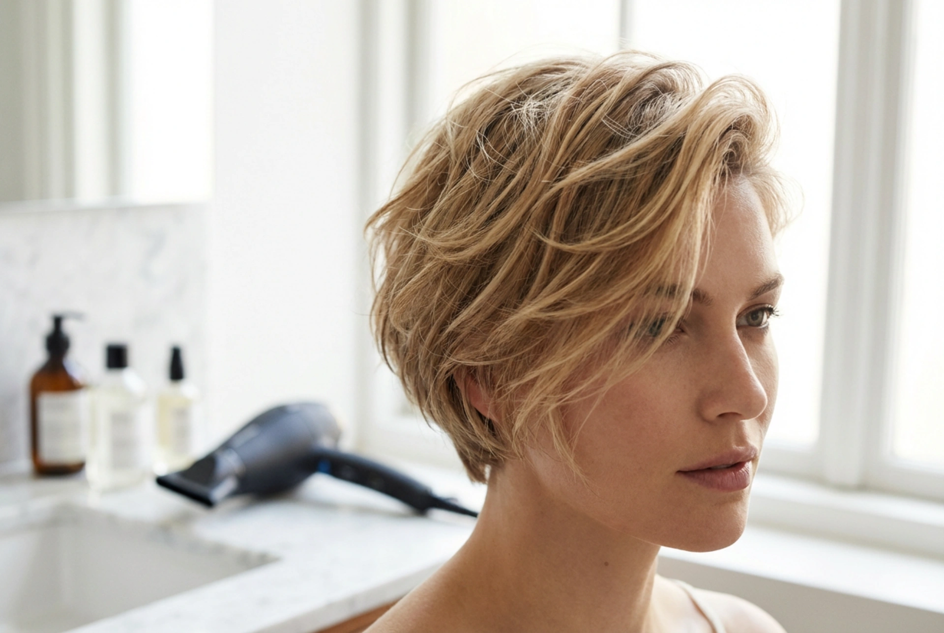 Acconciature capelli corti donna: volume, texture e asciugatura rapida
