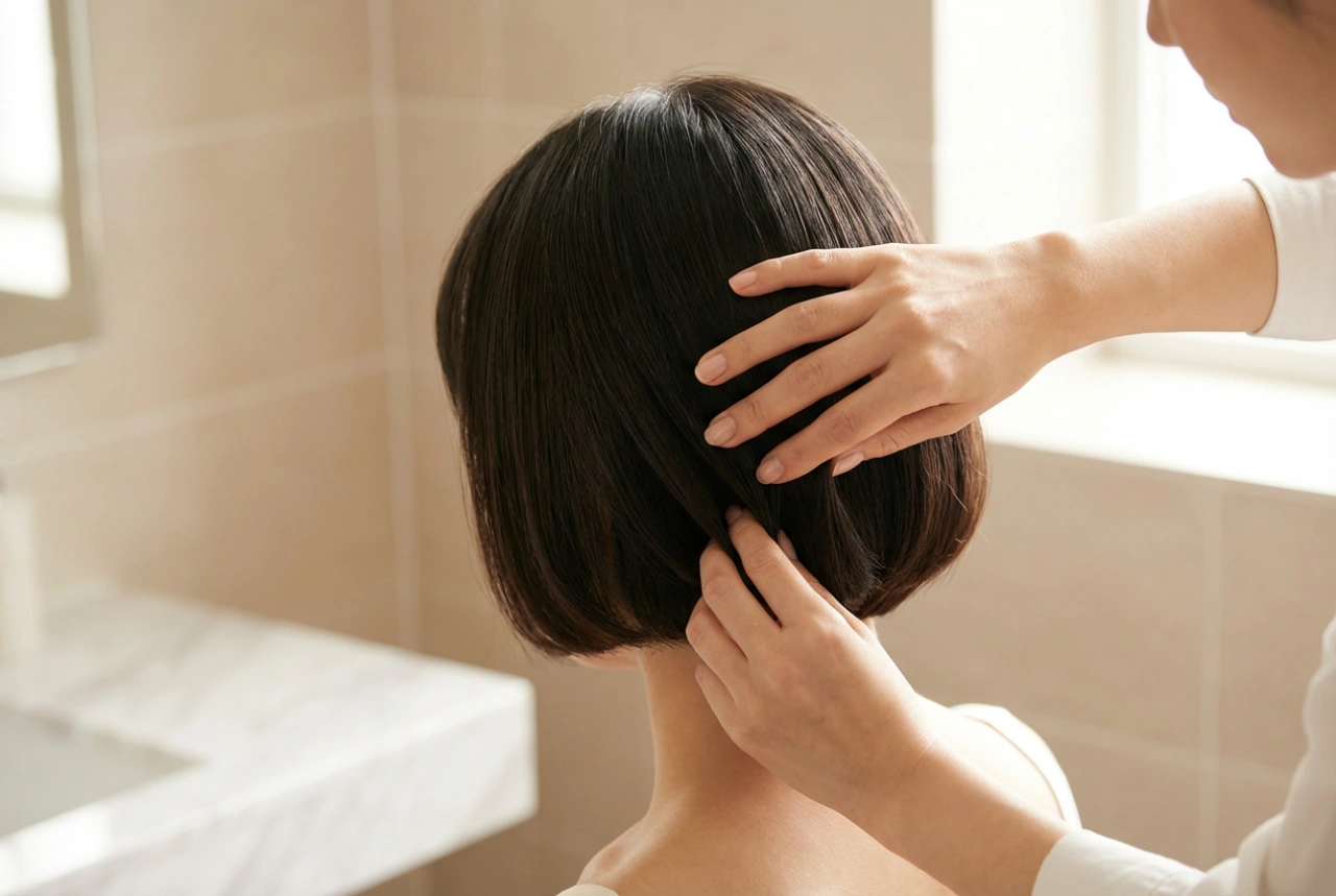 Come Acconciare un Taglio a Scodella sulla Nuca: Piega Interna e Controllo del Volume