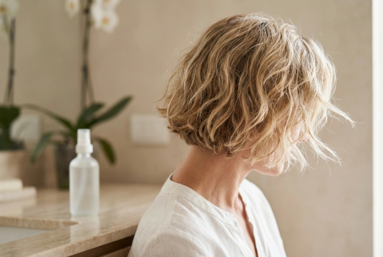Volume e direzione: acconciatura per capelli corti senza effetto appiccicoso