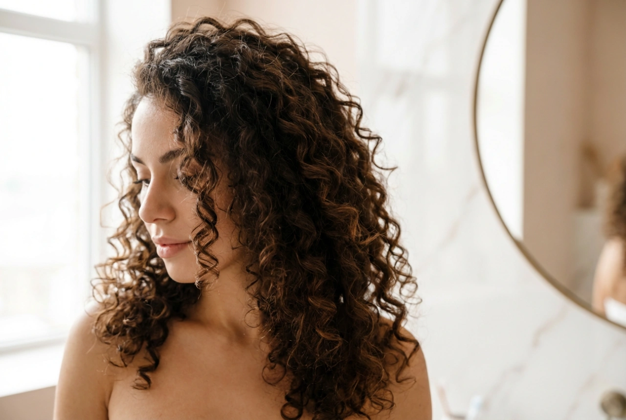 Definizione senza crespo: acconciatura per capelli ricci e fissaggio duraturo