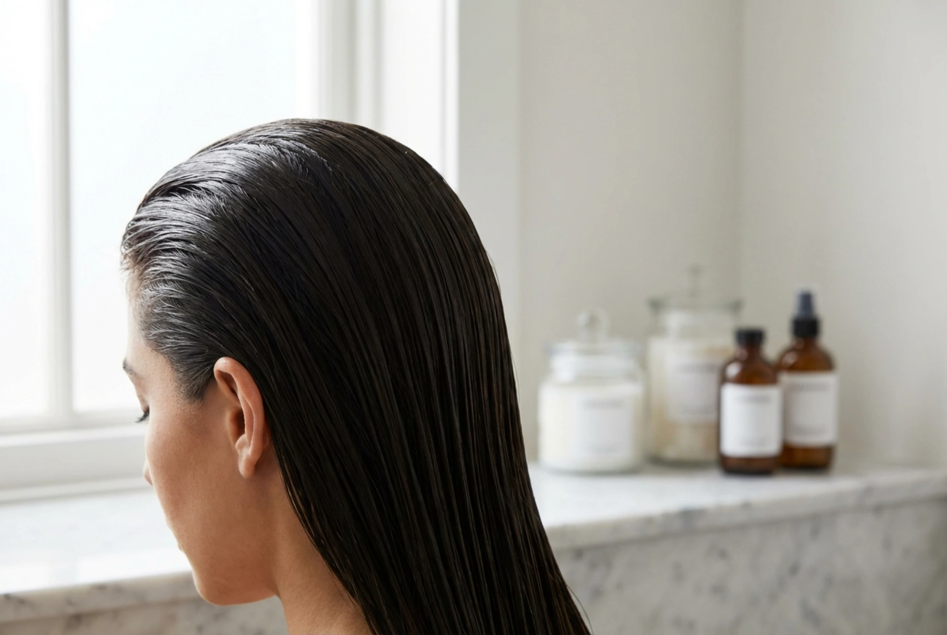 Effetto bagnato lucido: l'acconciatura 'wet look', prodotti e tecnica