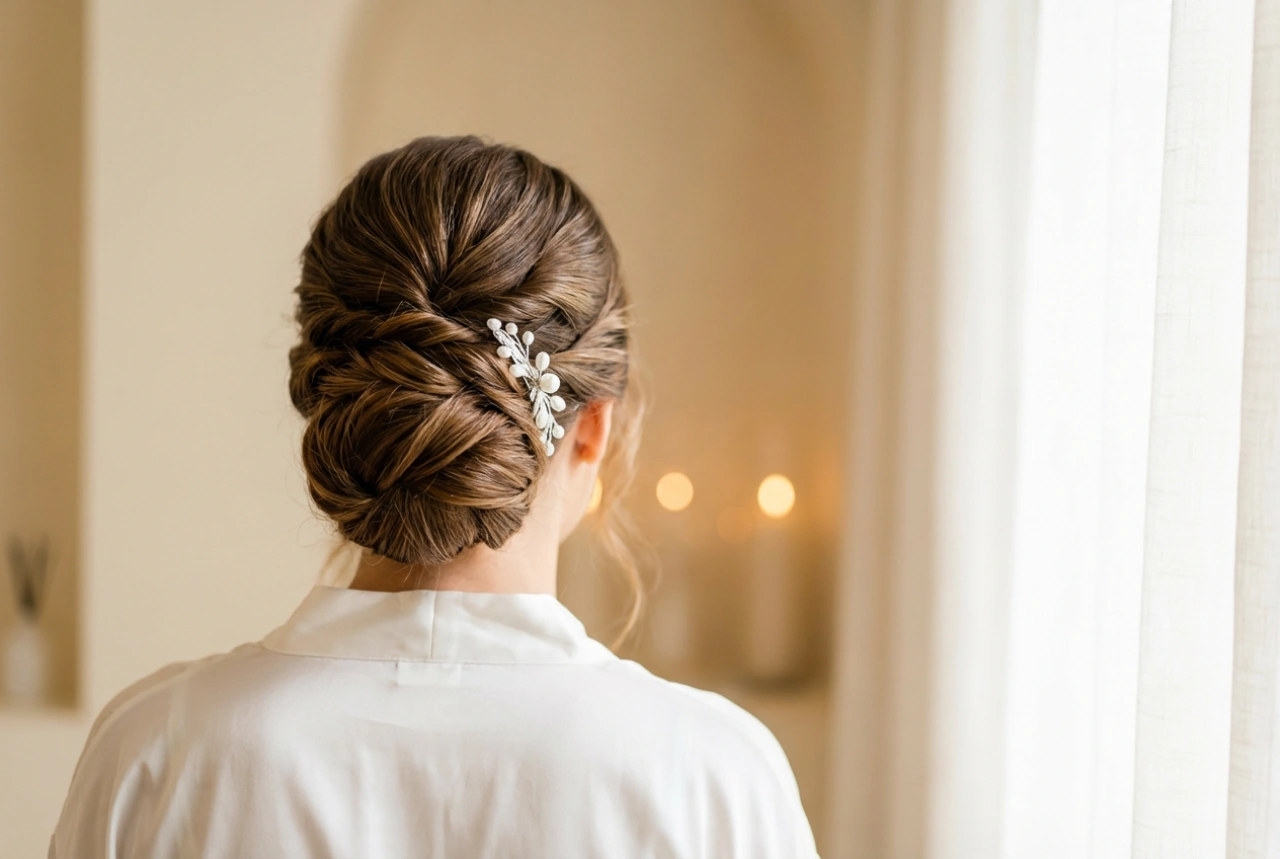 Acconciatura capelli lunghi per matrimonio: un raccolto elegante passo dopo passo