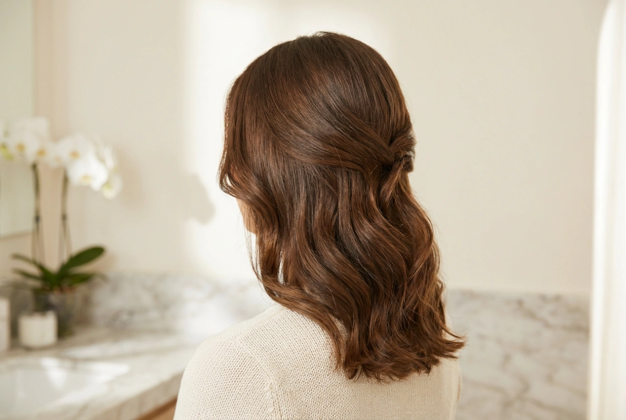 Acconciatura versatile per capelli medi: dall'ufficio alla sera