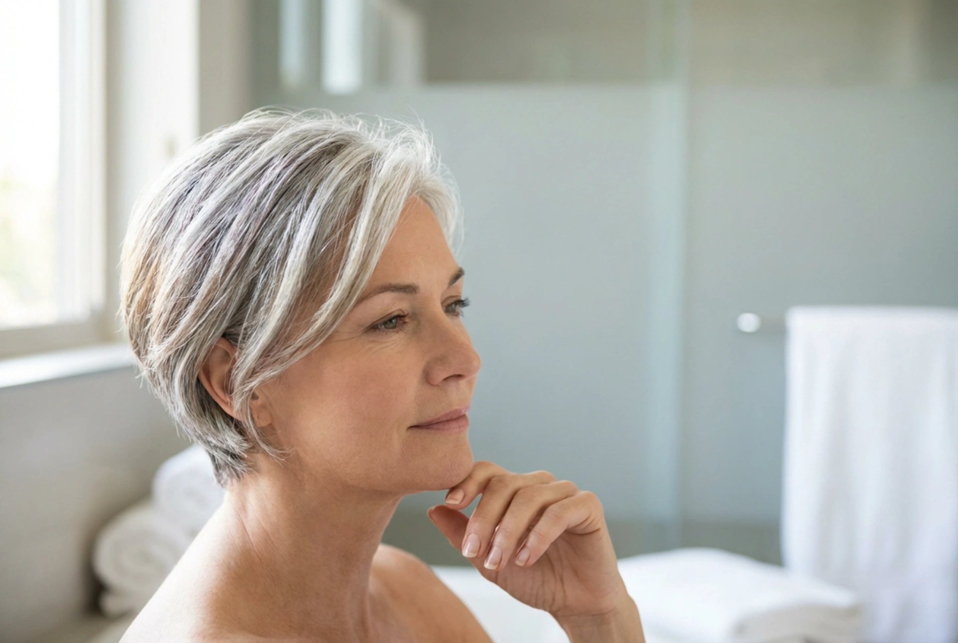 Acconciature per signore mature: capelli corti con volume e texture