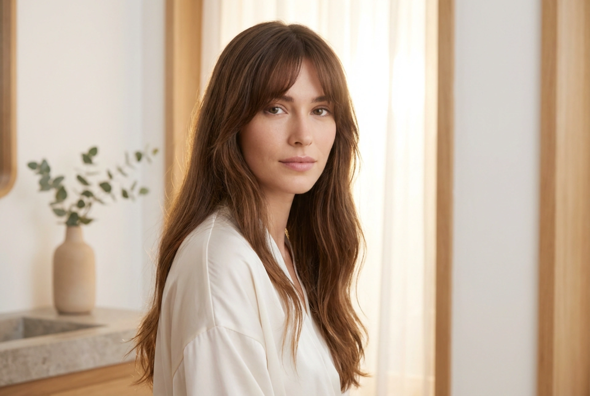 Armonia delle proporzioni: la frangia per capelli lunghi e lo styling quotidiano