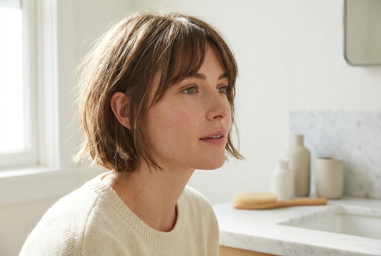 Taglio corto da donna con frangia: come modellarlo e fissarlo