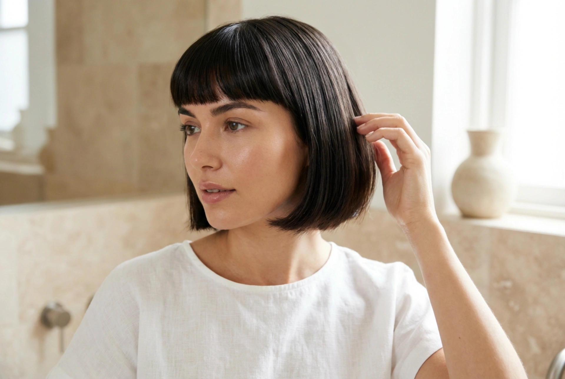 Frangia corta: styling giorno dopo giorno e gestione della ricrescita