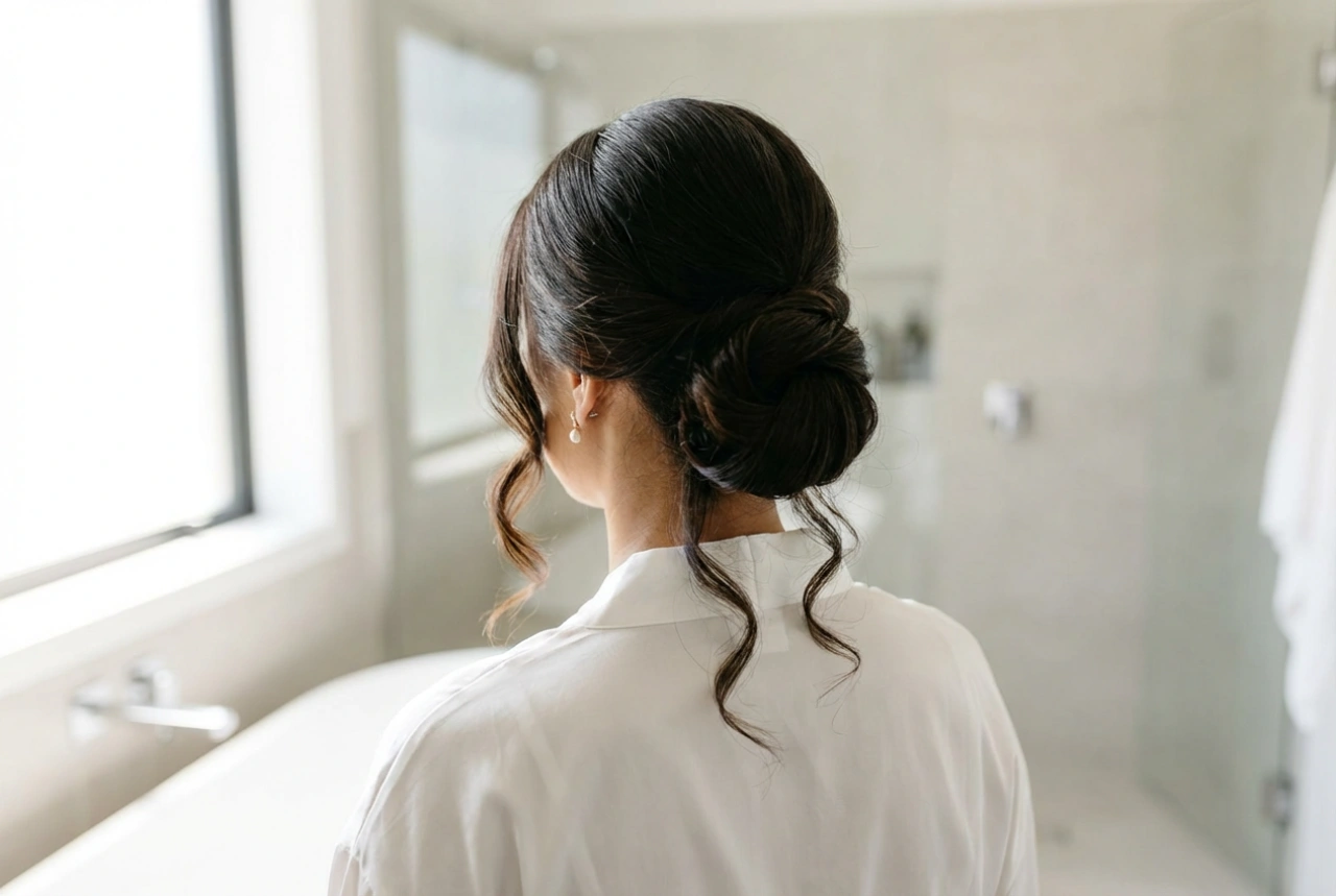 Acconciatura Veloce per un Matrimonio: Semi-raccolti Eleganti, Ricci e Chignon Basso