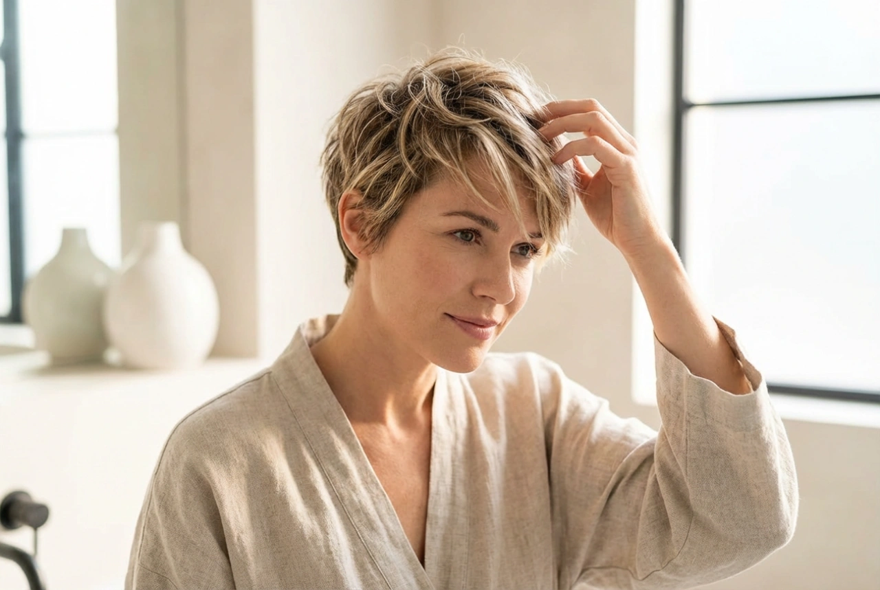 Idea per una bella acconciatura per capelli corti: styling veloce e duraturo