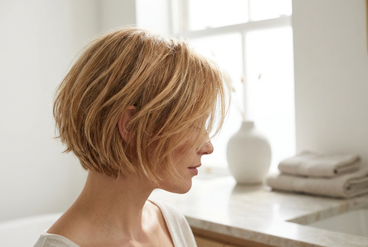 Capelli Corti Scalati: Strati Leggeri e Volume Naturale