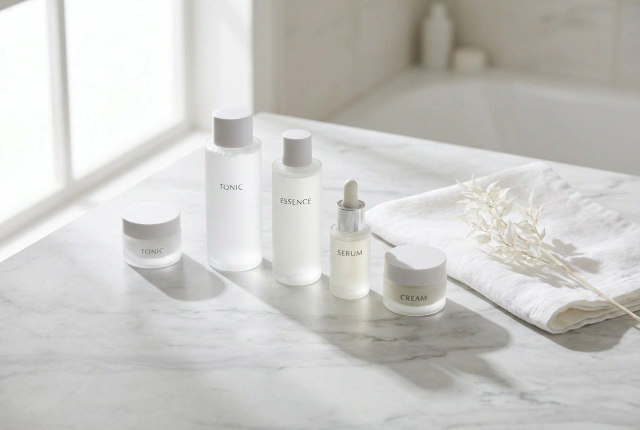 Siero viso idratante: l'ordine di applicazione con tonico, essenza e crema