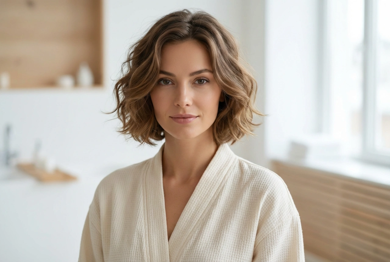 Onde delicate su capelli corti: metodi senza calore