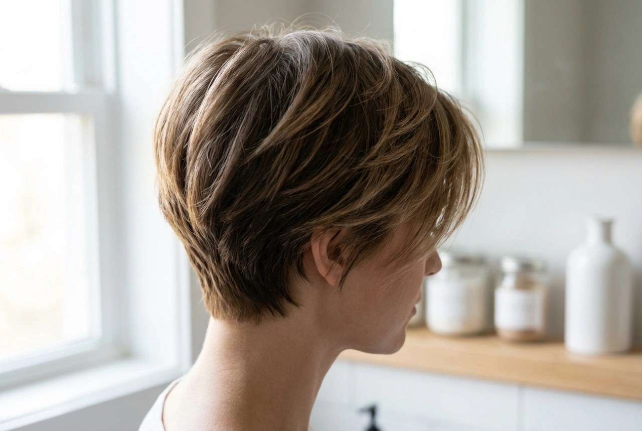 Acconciatura corta e chic: volume alle radici, texture e finish