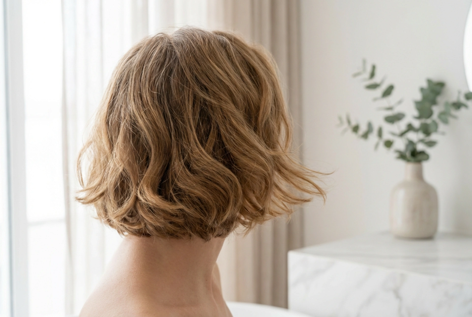 Onde su capelli corti: look elastico senza appesantire e senza effetto crespo