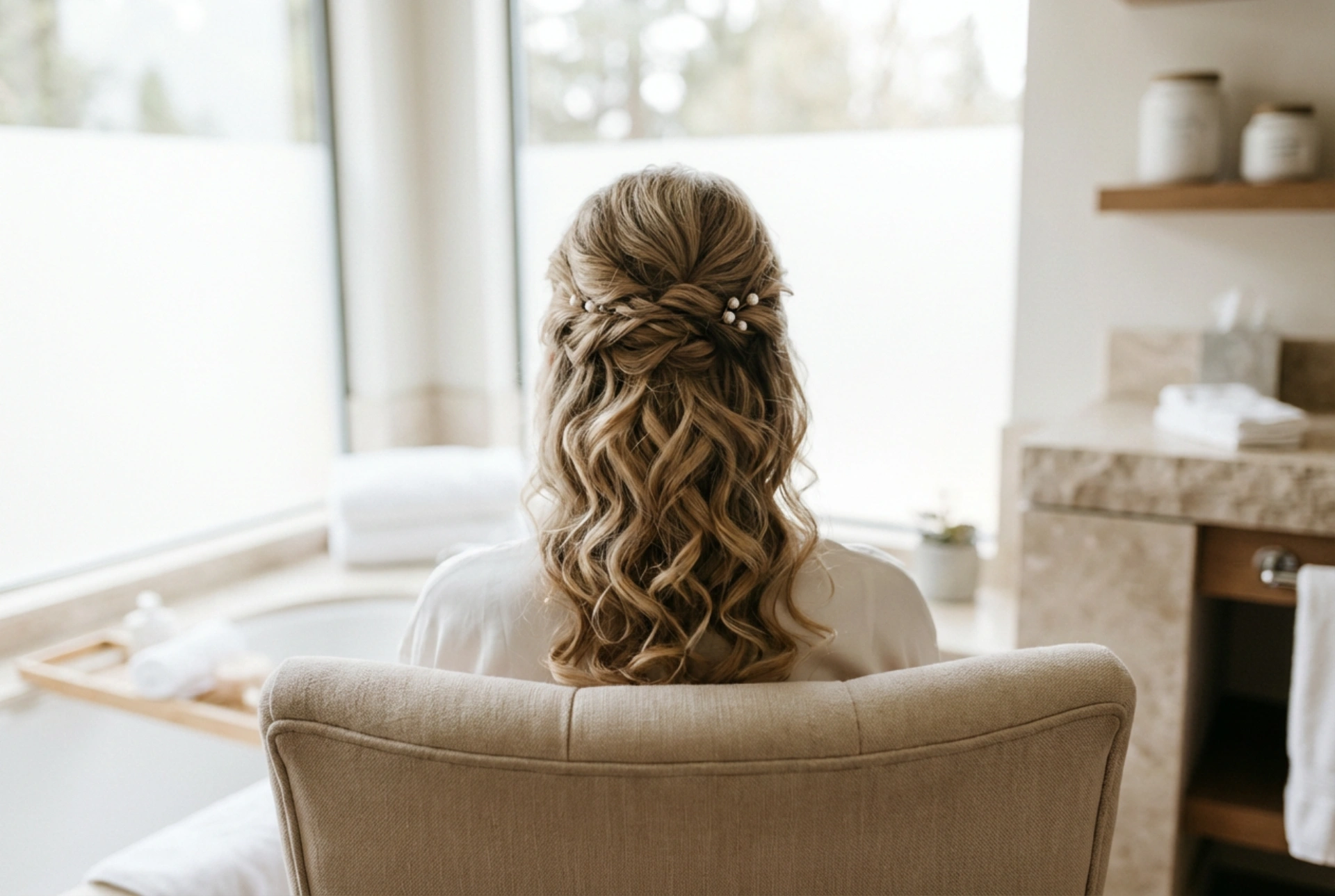 Acconciature eleganti e onde morbide: pettinature da matrimonio per capelli medi