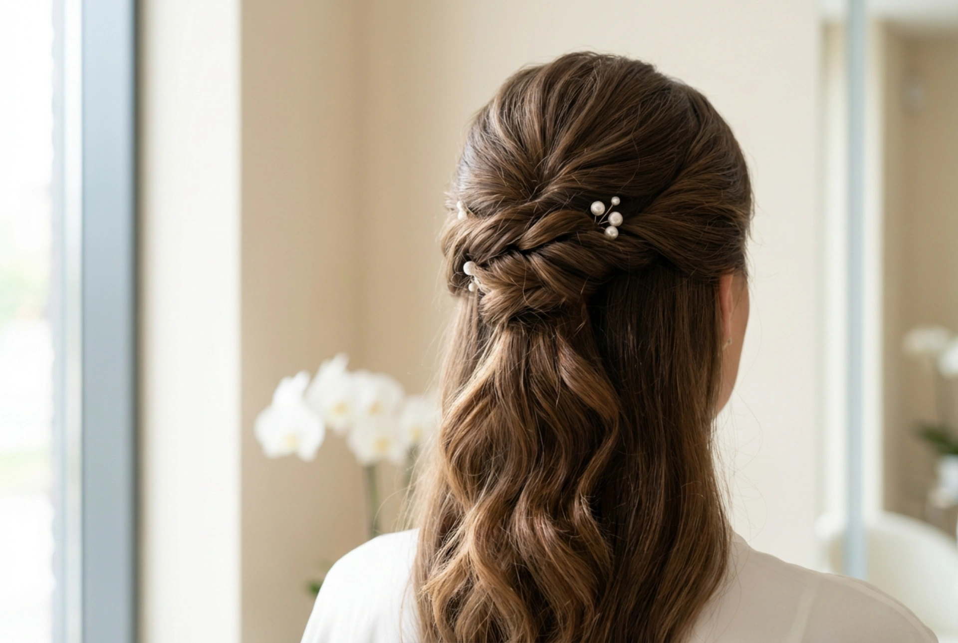 Acconciatura raccolta elegante: pettinatura da matrimonio per capelli lunghi passo dopo passo
