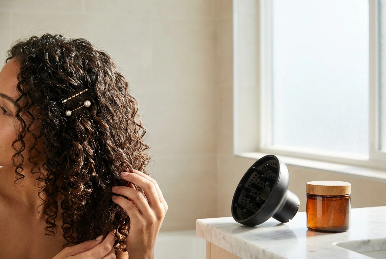 Come Definire i Capelli Ricci: Guida a Diffusore, Gel e Forcine