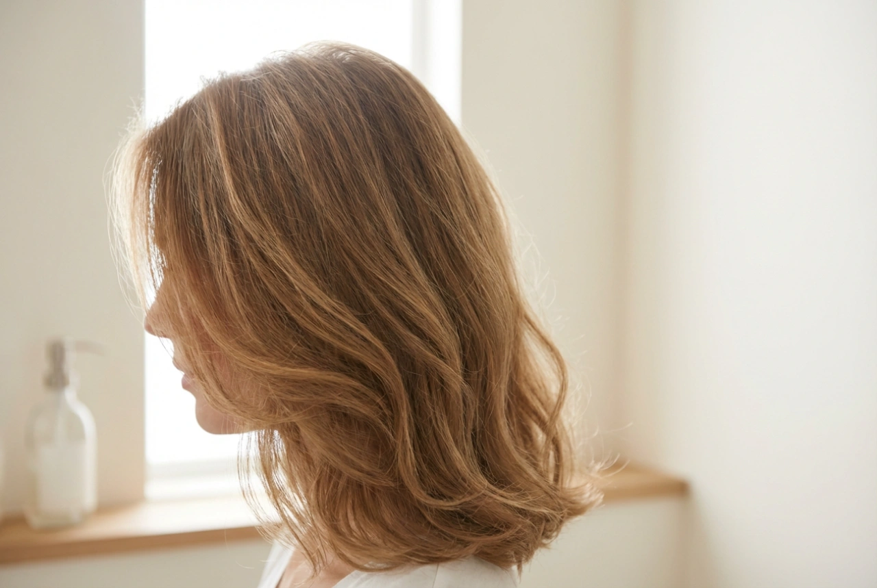 Acconciature da donna per capelli fini di media lunghezza: volume e onde leggere