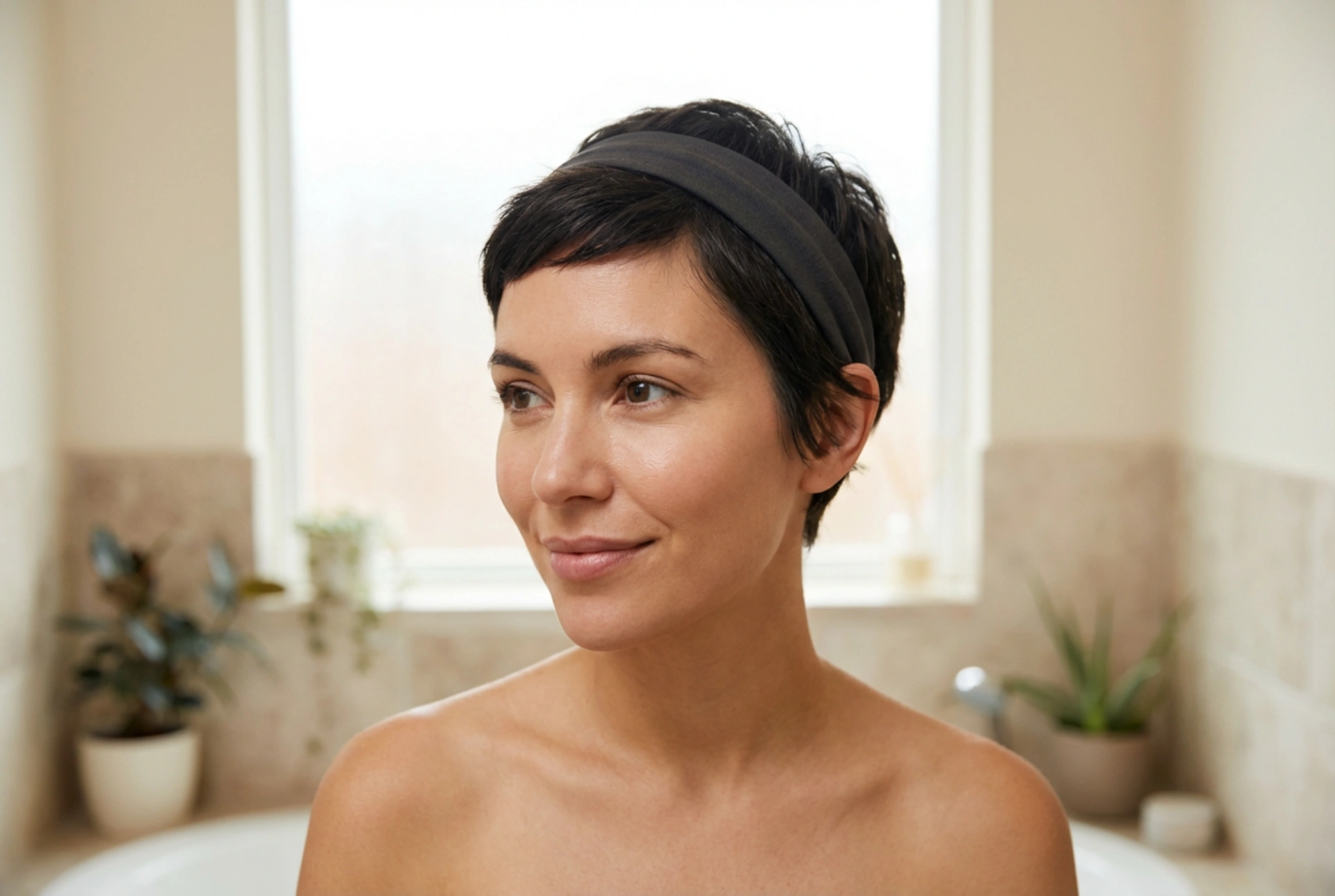 Acconciature anni '90 per capelli corti: pixie, mini chignon e fasce