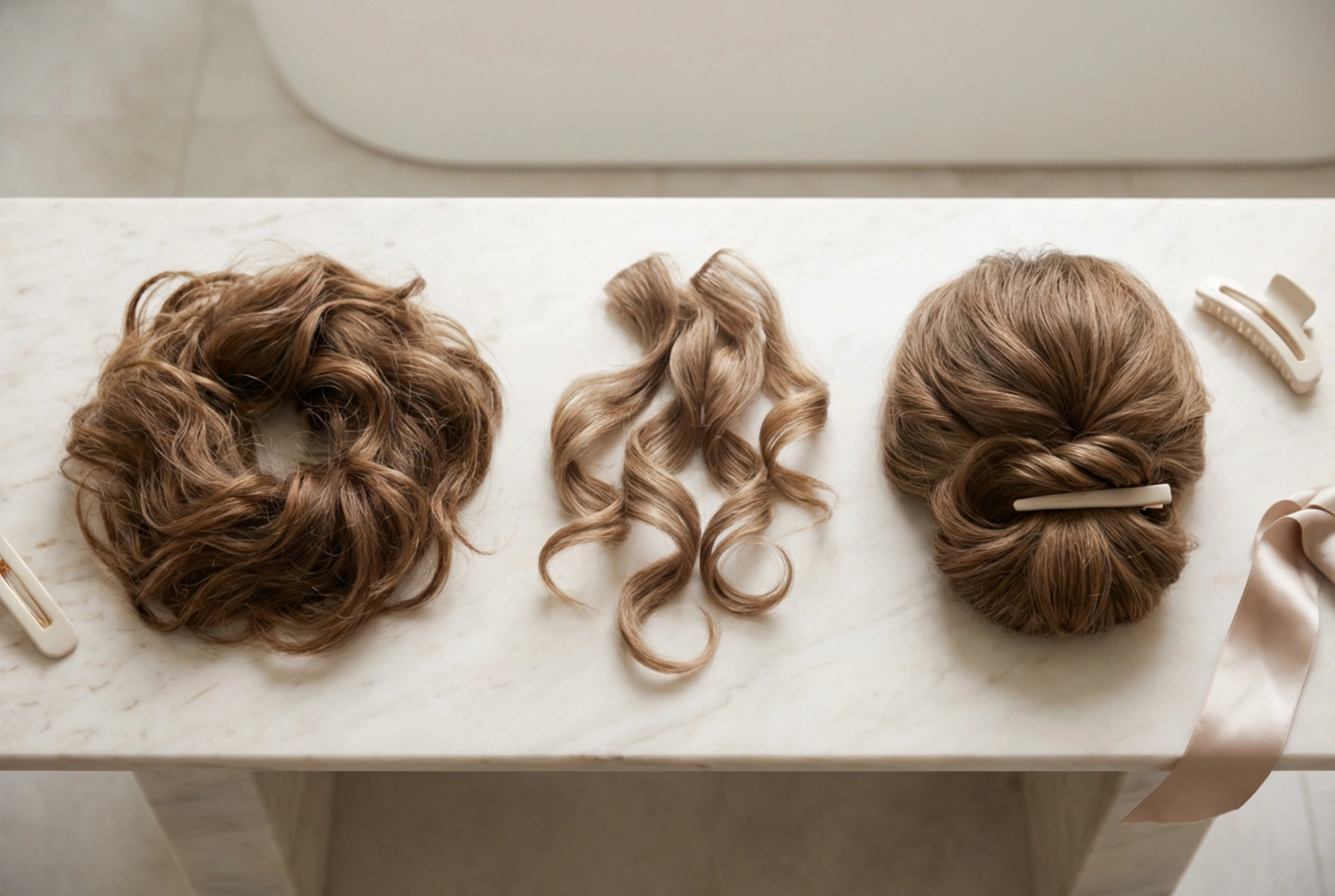 Capelli alle spalle: acconciature per capelli di media lunghezza, ricci, onde e raccolti