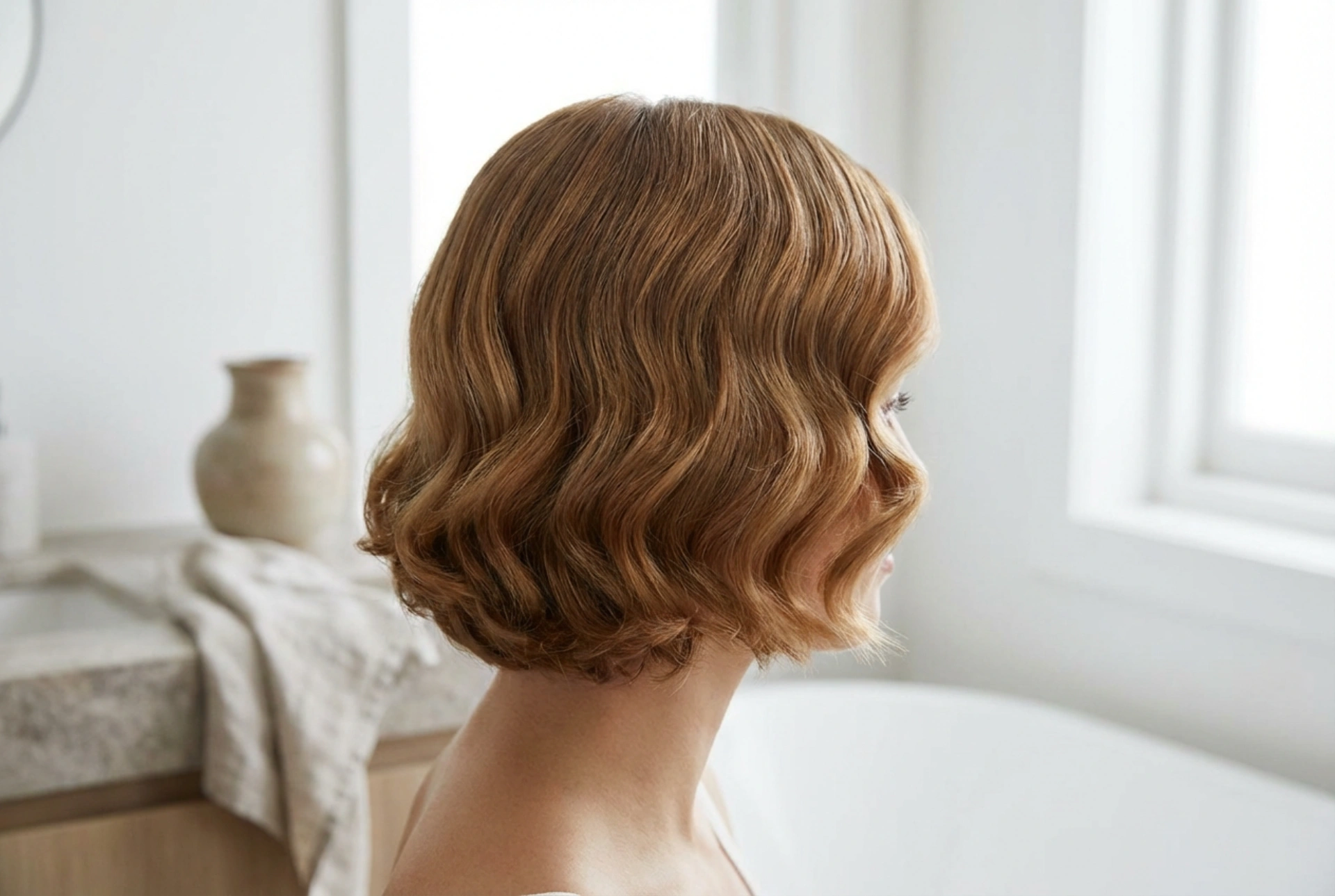 Acconciature da matrimonio per capelli corti: onde, gel e lunga tenuta