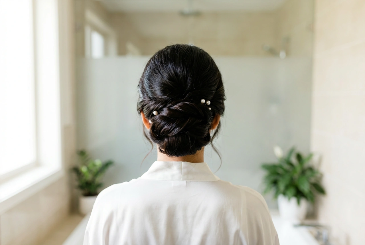 Acconciature per capelli lisci da invitata a un matrimonio: raccolti eleganti e duraturi