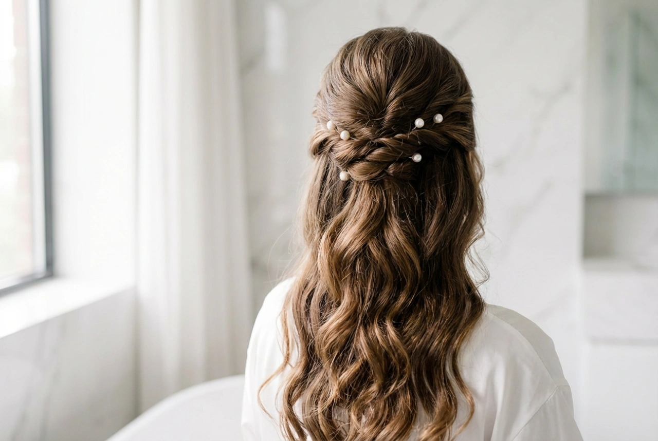 Acconciature sposa per capelli lunghi: un effetto romantico e duraturo passo dopo passo