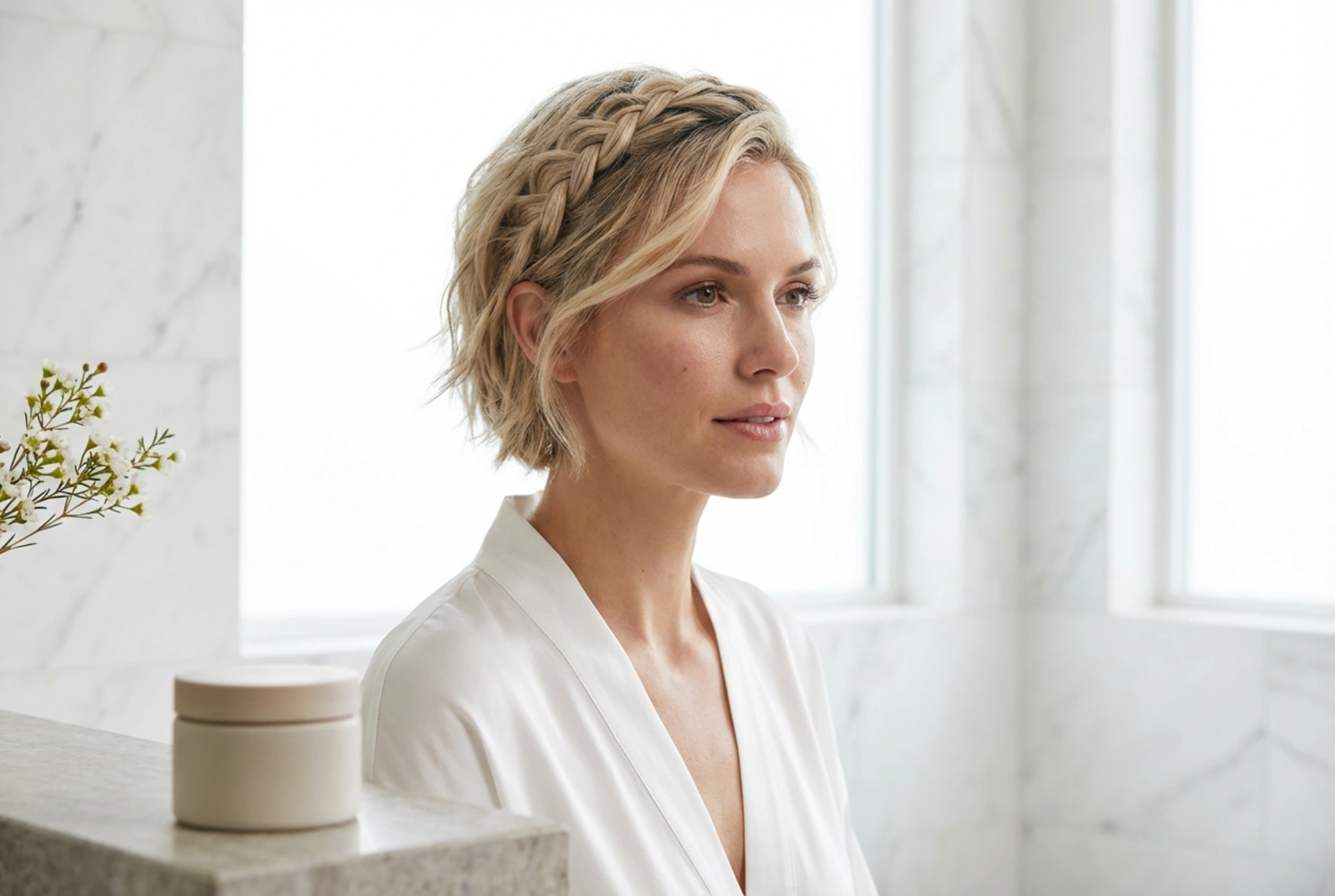 Acconciature da sposa per capelli corti con treccia: idee e tecniche