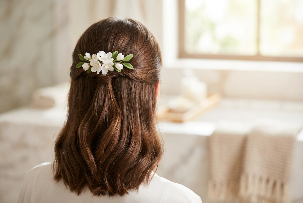 Acconciature da sposa per capelli alle spalle: chignon, semi-raccolti e onde